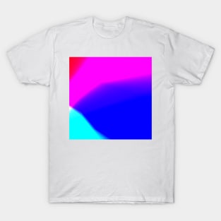 red blue pink gradient T-Shirt